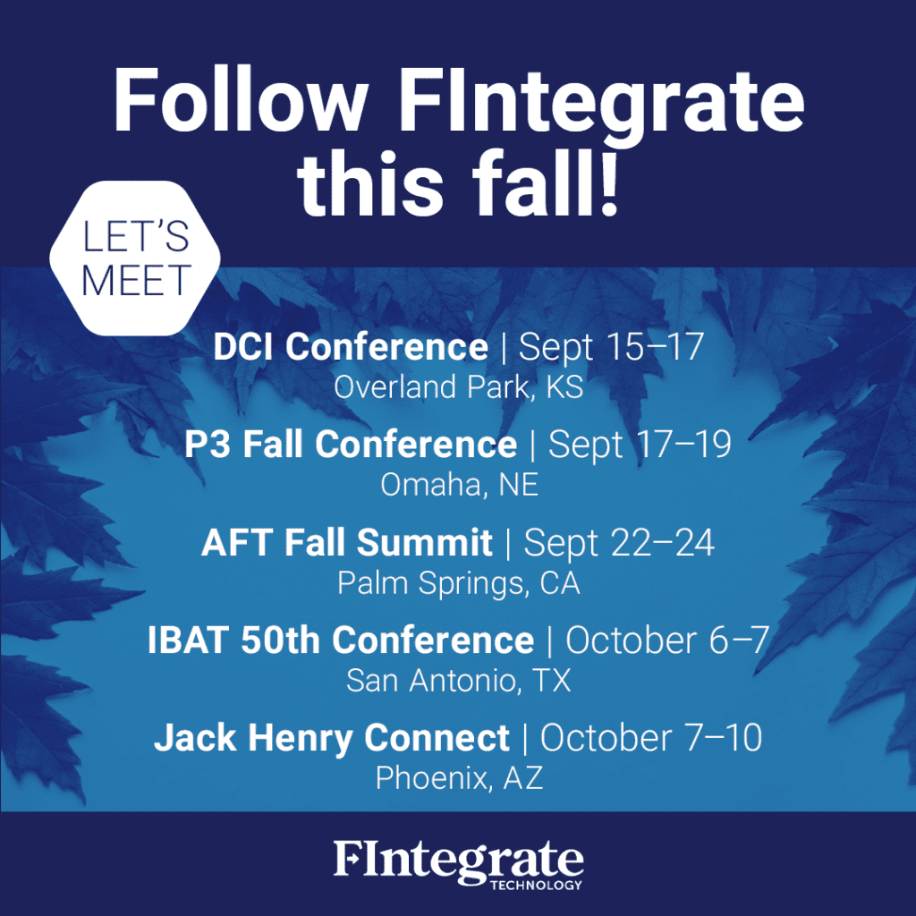 Follow FIntegrate This Fall: Conference Schedule
