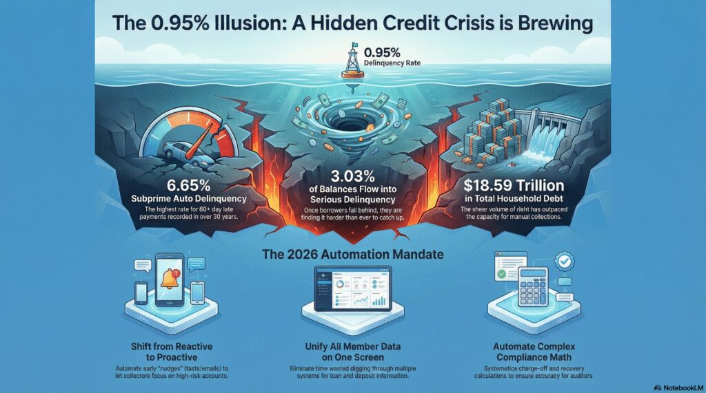 The 0.95% Illusion: How "Stable" Delinquency Rates Are Hiding a Crisis